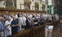 Jubilarians are joined by family and staff at the celebrations Jubilarians are joined by family and staff at the celebrations